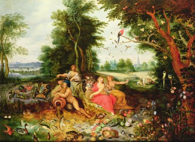 4つの要素 作： Jan van Kessel the Elder