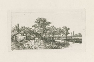 係留船のある風景 Environs of Utrecht (シリーズタイトル) 作： Jan van Lokhorst