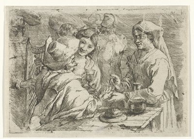 お客様と占い師 作： Jan van Ossenbeeck