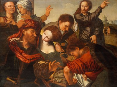 マタイの召し、1524-64年 作： Jan van Sanders workshop of Hemessen
