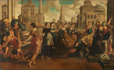ソロモンとシバの女王 作： Jan van Scorel (circle of)