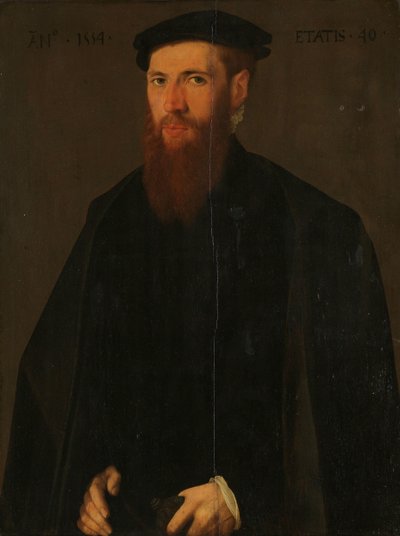 ウィレム・ファン・ローホルストの肖像（1514-64） 作： Jan van Scorel (copy after)