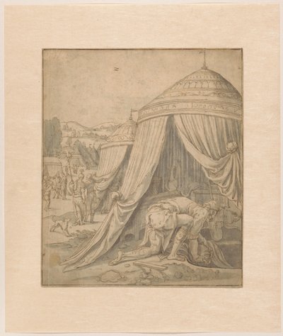 アカムは盗まれた財産を埋めます 作： Jan van Scorel (school of)