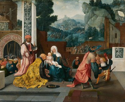 魔術師の崇拝 作： Jan van Scorel
