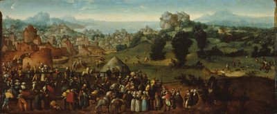 トーナメントとハンターのいる風景 作： Jan van Scorel