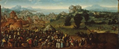 トーナメントとハンターのいる風景 作： Jan van Scorel