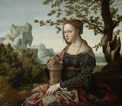 マグダラのマリア」1530年頃（パネルに油彩 作： Jan van Scorel
