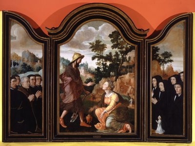 Noli Me Tangere, Donors in the Wings, 1548-1554. 作： Jan van Scorel