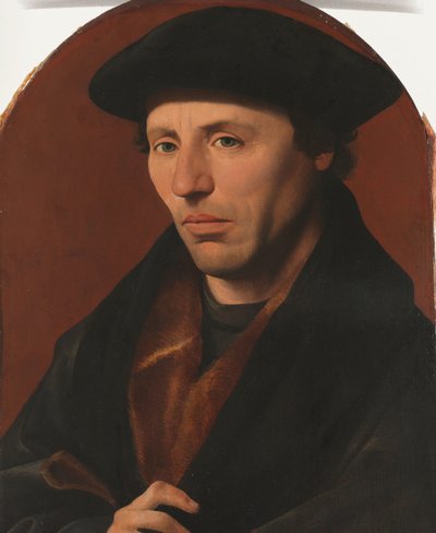 ハーレム市民の肖像 男の肖像 作： Jan van Scorel