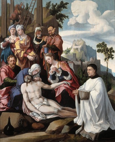 寄付者によるキリストの嘆き、1535年頃 作： Jan van Scorel