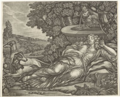 眠るダイアナ 作： Jan van Somer (possibly)