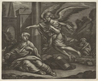 砂漠のハガルとイシュマエル 作： Jan van Somer