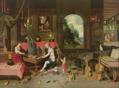 聴覚の寓意 作： Jan van and Balen, Hendrik van Kessel