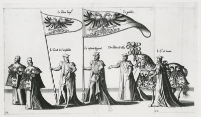 皇帝シャルル5世の葬列における御旗 作： Jan van and Doetechum Lucas van and Bol Hans Doetechum the elder