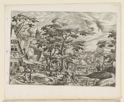 ビレッジシーンのある風景 作： Jan van and Doetechum Lucas van and Bol Hans Doetechum the elder