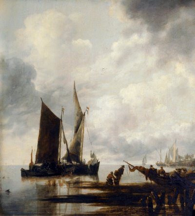 シーピース（キャンバスに油彩） 作： Jan van de Capelle or Cappelle