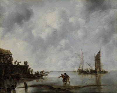 穏やかな漁船 作： Jan van de Cappelle