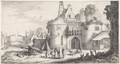 城門の人物像 遊び心あふれる風景と愉快な詩（連載タイトル） 作： Jan van de Velde (II)