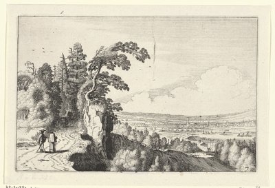 谷の眺め 風景（シリーズタイトル） Amenissimae aliquot requculae (シリーズタイトル) 作： Jan van de Velde (II)