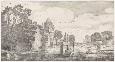 ハールレムの Kleine Houtpoort 遊び心あふれる風景と愉快な詩（連載タイトル） 作： Jan van de Velde (II)