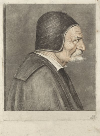 老人の胸像、右側 作： Jan van de Velde (IV)