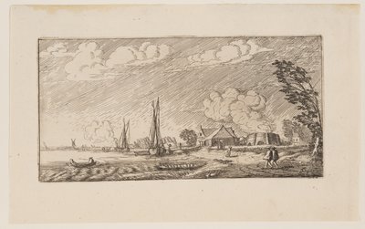 荒天のライム・キルン（「6つの風景」より 作： Jan van de Velde II