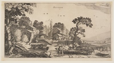 10月、『一年の12カ月』より 作： Jan van de Velde II