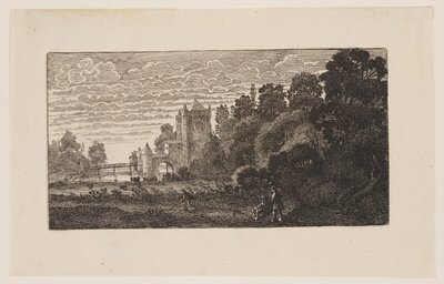 ハーレムの「Spaernwouder」または「Amsterdamsche Poort」（『6つの風景』より 作： Jan van de Velde II