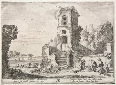 十二ヶ月：6月 作： Jan van de Velde II