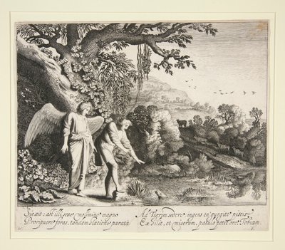 トビアスの物語より、トビアスは魚を見る 作： Jan van de Velde II