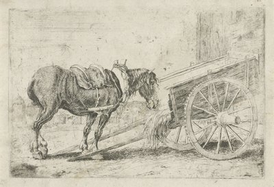 カートに乗った馬 動物（シリーズタイトル） ズーグラフィアム（シリーズタイトル） 作： Jan van den Hecke