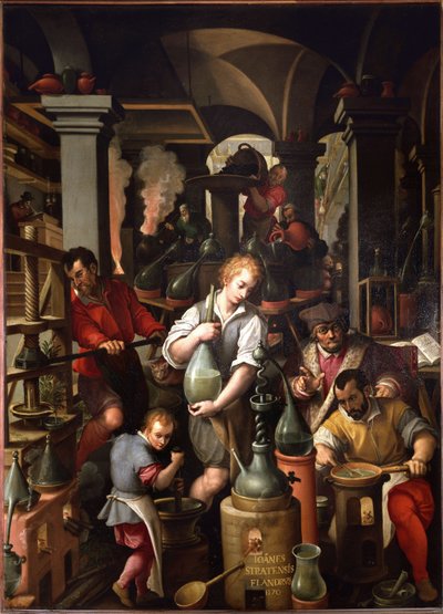 錬金術師のワークショップ 作： Jan van der Straet