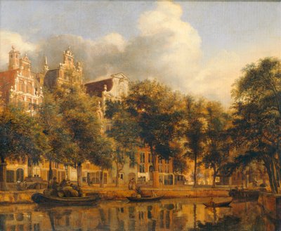 Le Herengracht à Amsterdam - アムステルダムのヘーレンクラハト、1668/1674年頃。 作： ヤン・ファン・デル（風）・ヘイデン