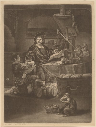 ヤン・ウイテンボガート 作： Jan van der Bruggen after Rembrandt van Rijn
