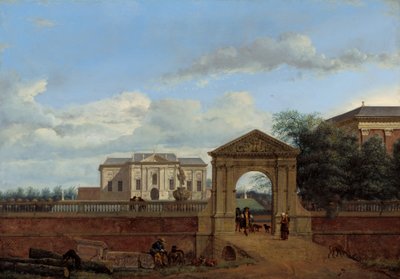 建築ファンタジー、c。 1670年。 作： Jan van der Heyden