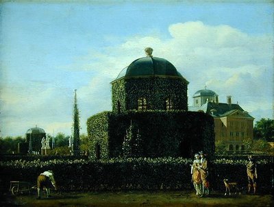 ボッシュの家のパビリオン、グラーベンハーゲ市の番人の住居 作： Jan van der Heyden