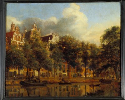 アムステルダムのヘレングラハトの眺め ヤン・ファン・デル・ヘイデン（1637-1712）の絵 作： Jan van der Heyden