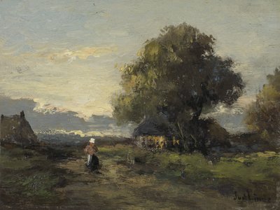 農家のある風景 作： Jan van der Linde