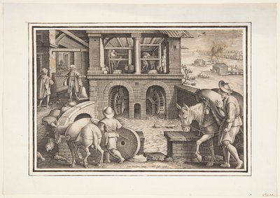 水車 作： Jan van der Straet, called Stradanus