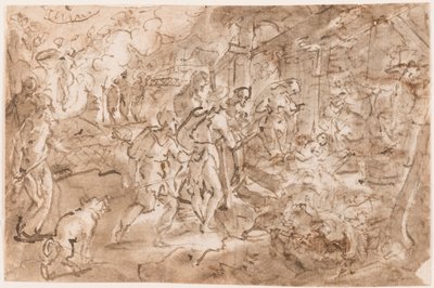 羊飼いの礼拝 作： Jan van der Straet, called Stradanus