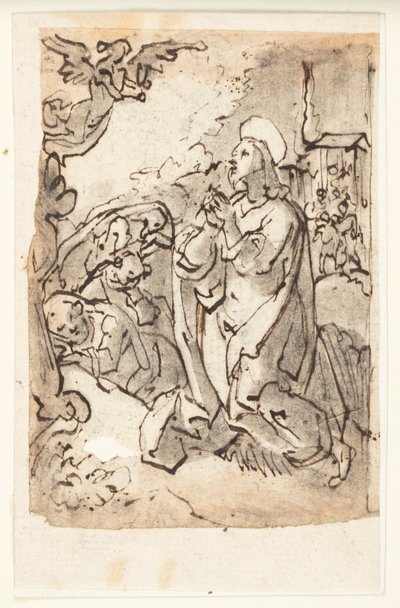 庭の苦しみ 作： Jan van der Straet, called Stradanus