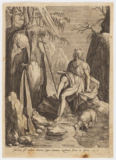 荒野の洗礼者聖ヨハネ 作： Jan van der Straet, called Stradanus