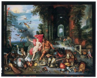 火と空気の寓意 作： Jan van the Elder Kessel