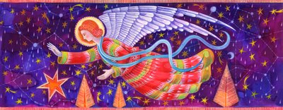 エンジェル、1995年、（インクとガッシュ） 作： Jane Tattersfield