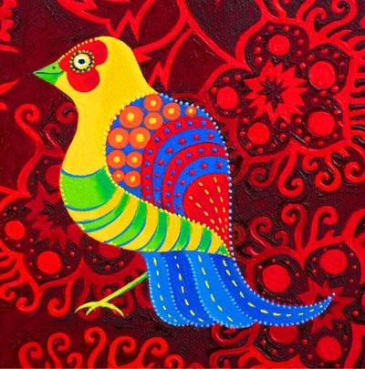 青い尾根の鳥、2019年 作： Jane Tattersfield