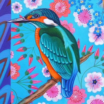 カワセミ、2016、 作： Jane Tattersfield