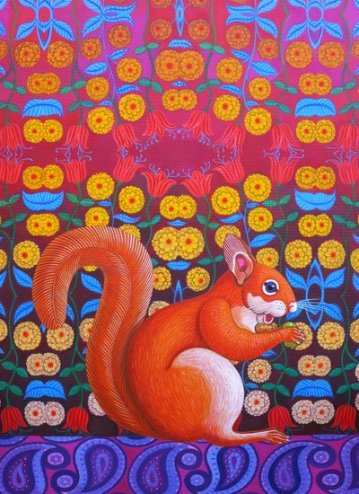 赤リス、2014年 作： Jane Tattersfield