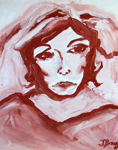ミス・ハビシャム, c.2000 (キャンバスにアクリル) 作： Janel Bragg
