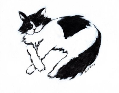 Thomas Lounging II, c. 2019（紙にミクストメディア） 作： Janel Bragg