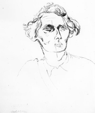 老婦人の肖像 作： Jankel Adler
